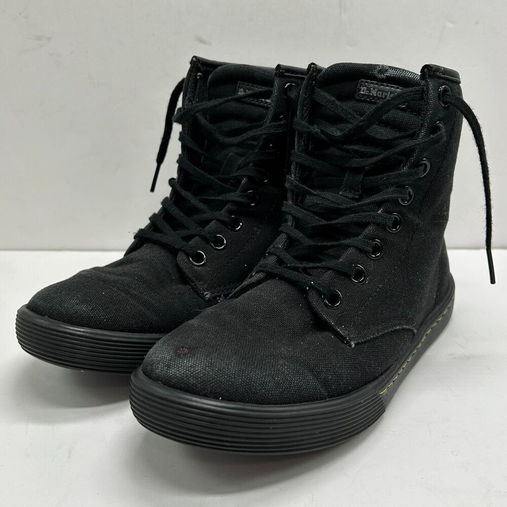 Dr. Martens Ankle Boots Size 5 L Air Wair Sheridan Black Matte Softwair Footbed - Picture 1 of 13